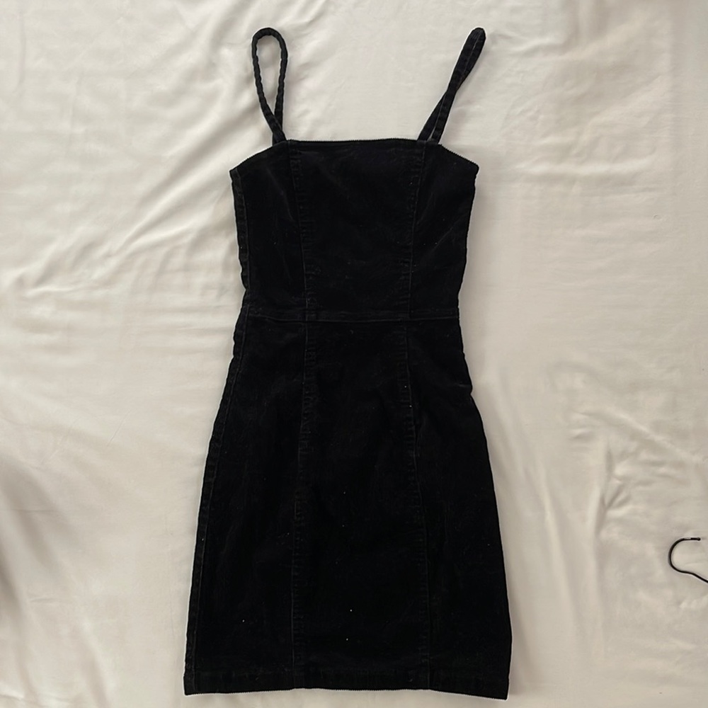 Black mini dress